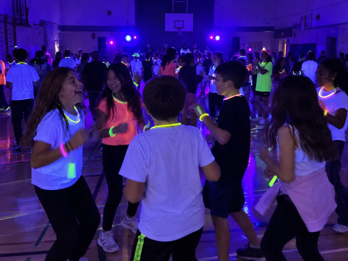 Guests at a dance event