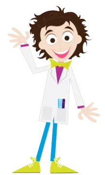 Professor Jamz character waving